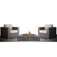 3 - Piece Patio Rattan Furniture Set With Fire Pit - Serenova - Omega Lifestyles