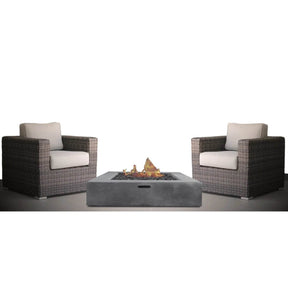 3-Piece Patio Rattan Furniture Set With Fire Pit - Omega Lifestyles
