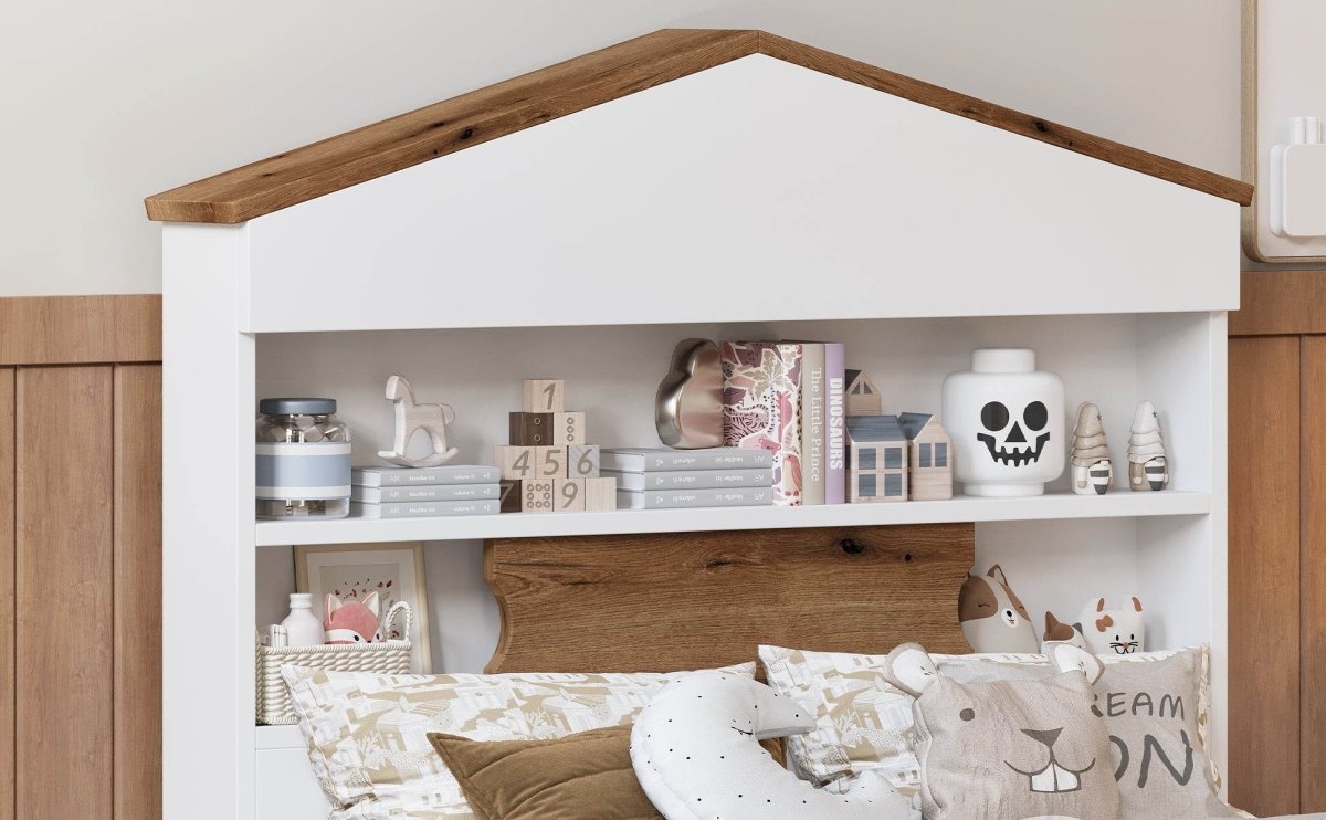 3-Piece Twin House-Shaped Wooden Bedroom Set - Omega Lifestyles