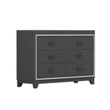 3-Piece Upholstered Bed Frame Nightstand Dresser Set - Omega Lifestyles