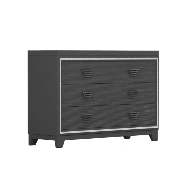 3-Piece Upholstered Bed Frame Nightstand Dresser Set - Omega Lifestyles