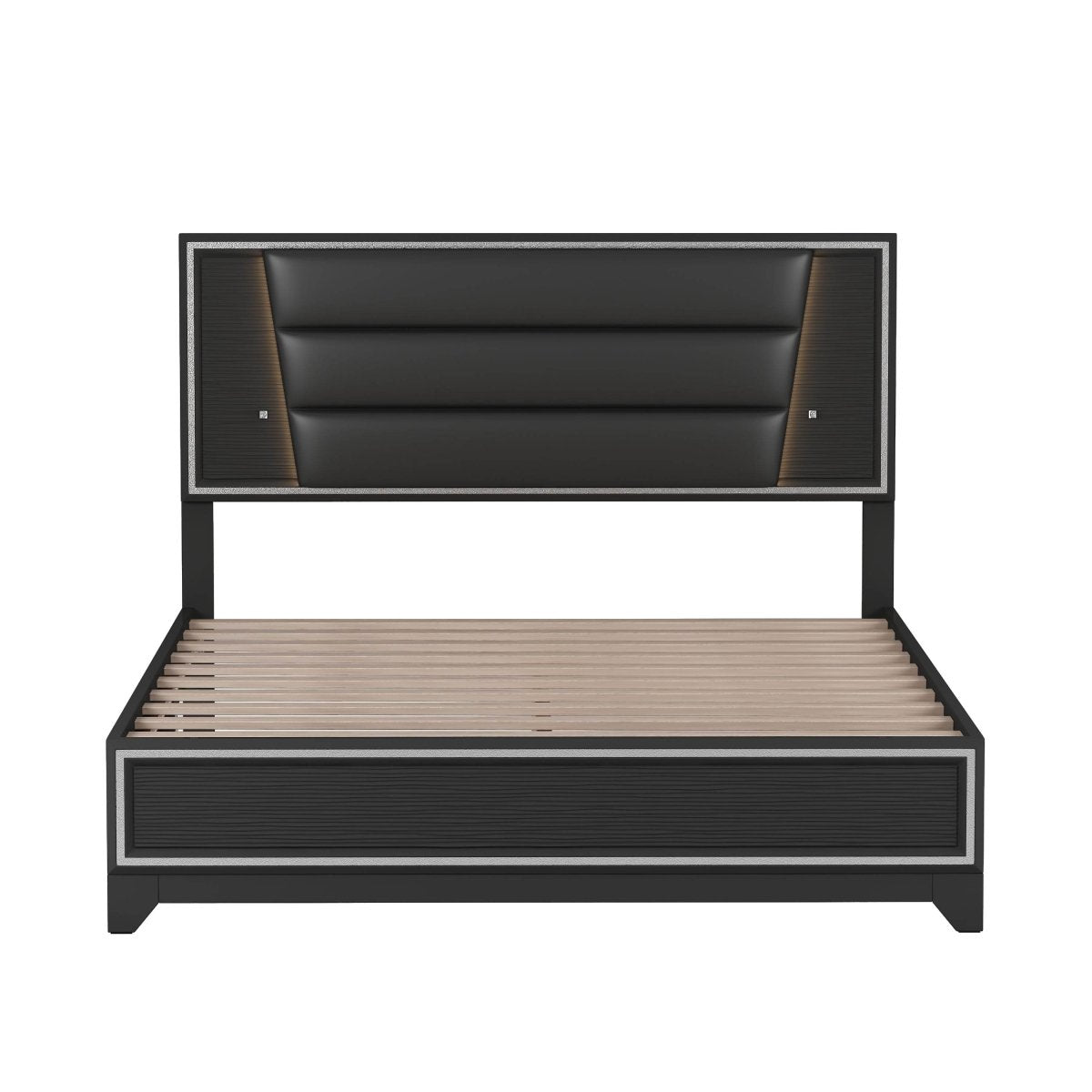 3-Piece Upholstered Bed Frame Nightstand Dresser Set - Omega Lifestyles