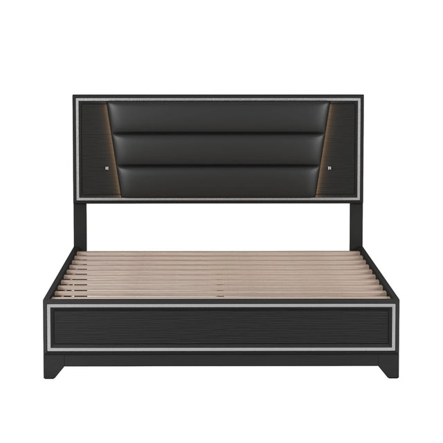 3-Piece Upholstered Bed Frame Nightstand Dresser Set - Omega Lifestyles