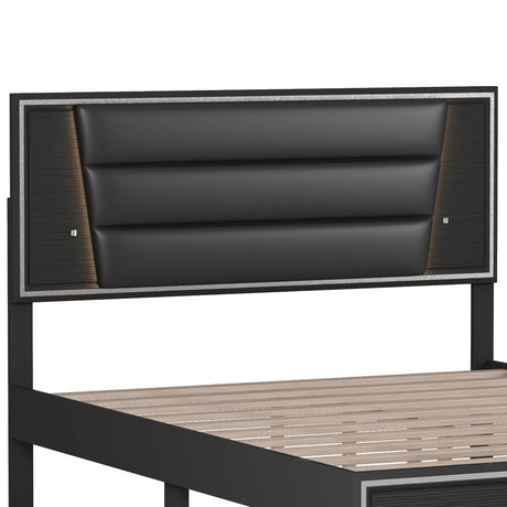 3-Piece Upholstered Bed Frame Nightstand Dresser Set - Omega Lifestyles