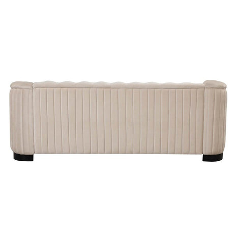 3-Piece Velvet Sofa Set With Rubber Wood Legs - Sleep Galleria