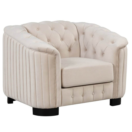 3-Piece Velvet Sofa Set With Rubber Wood Legs - Sleep Galleria