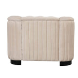 3-Piece Velvet Sofa Set With Rubber Wood Legs - Sleep Galleria