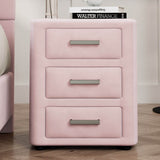 3 Piece Velvet Upholstered Platform Bed Frame Set - Omega Lifestyles