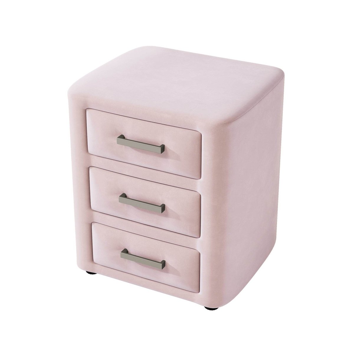 3 Piece Velvet Upholstered Platform Bed Frame Set - Omega Lifestyles