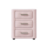 3 Piece Velvet Upholstered Platform Bed Frame Set - Omega Lifestyles