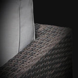 3 - Piece Wicker Rattan Patio Sofa Set With Cushioned Comfort - Serenova - Omega Lifestyles