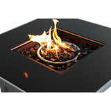 30 - Inch Powder - Coated Stainless Steel Square Fire Pit Table - Serenova - Omega Lifestyles
