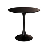 31.5-Inch Black Tulip Round Dining Table Set With Chairs - Omega Lifestyles