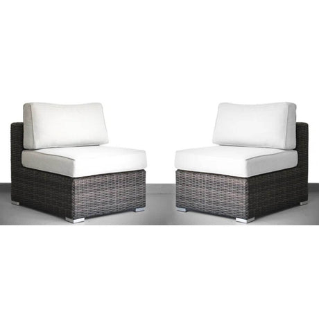 4 - Person Brown Wicker Rattan Patio Lounge Set With Cushions - Serenova - Omega Lifestyles