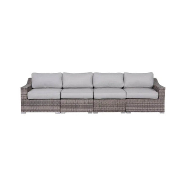 4-Piece Fully Assembled Rattan Wicker Sectional Seating Set - Omega Lifestyles