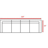 4 - Piece Fully Assembled Rattan Wicker Sectional Seating Set - Serenova - Omega Lifestyles