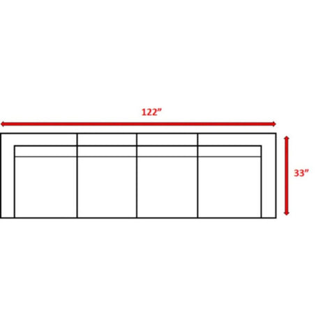 4 - Piece Fully Assembled Rattan Wicker Sectional Seating Set - Serenova - Omega Lifestyles