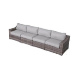 4 - Piece Fully Assembled Rattan Wicker Sectional Seating Set - Serenova - Omega Lifestyles