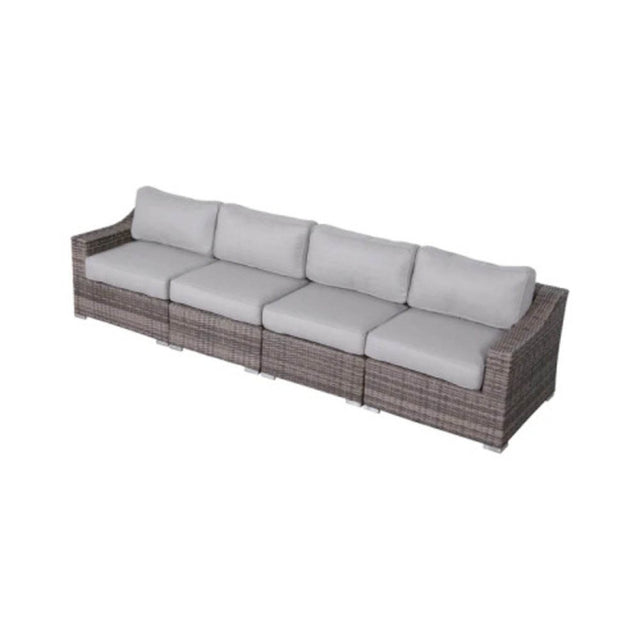 4-Piece Fully Assembled Rattan Wicker Sectional Seating Set - Omega Lifestyles