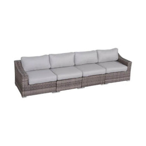4-Piece Fully Assembled Rattan Wicker Sectional Seating Set - Omega Lifestyles