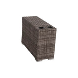 4 - Piece Modern Gray Rattan Wicker Seating Group With Cushions - Serenova - Omega Lifestyles