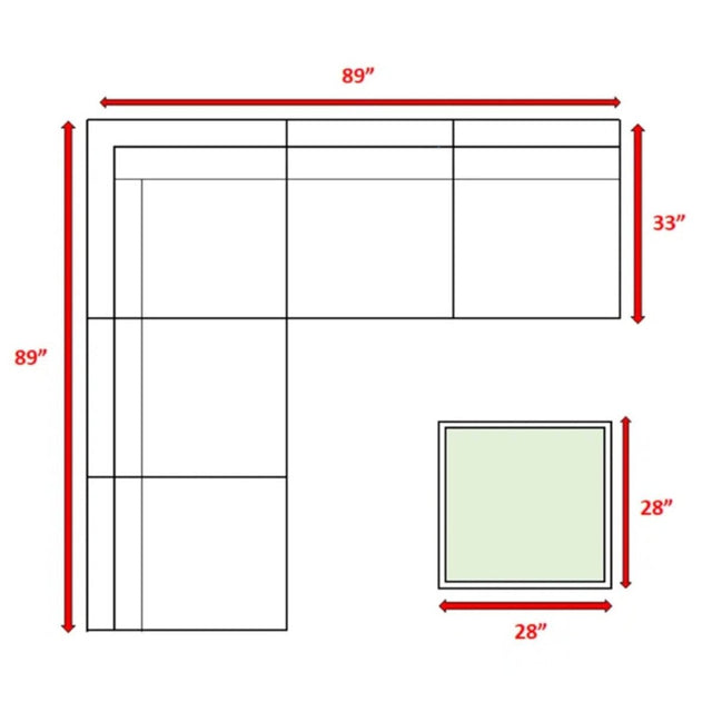 4-Piece Outdoor Brown Wicker Sectional Sofa Set - Omega Lifestyles