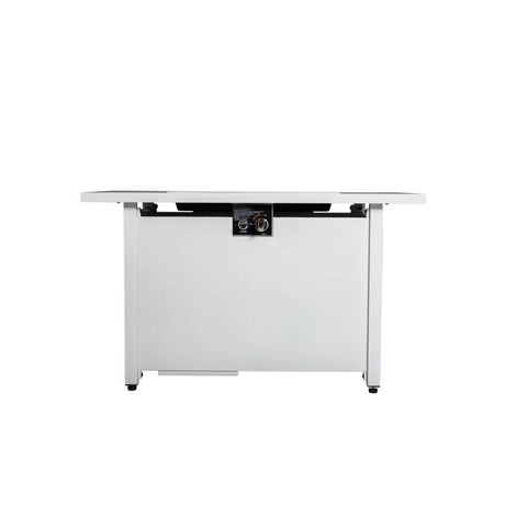 43 - Inch Rectangular Stainless Steel Outdoor Fire Pit - Serenova - Omega Lifestyles