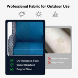 5 - Piece Modern Rattan Outdoor Swivel Rocker Patio Set - Serenova - Omega Lifestyles