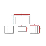 5 - Piece Outdoor Weather Resistant Resin Wicker Sofa Set With Cushions - Serenova - Omega Lifestyles