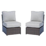 5 - Piece Outdoor Weather Resistant Resin Wicker Sofa Set With Cushions - Serenova - Omega Lifestyles