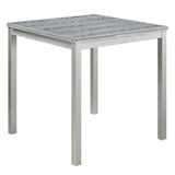 5-Piece Silver Grey Counter Height Dining Table Set - Omega Lifestyles
