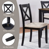 6-Piece Farmhouse Rectangular Dining Table Set With Bench - Omega Lifestyles