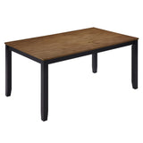 6-Piece Farmhouse Rectangular Dining Table Set With Bench - Omega Lifestyles