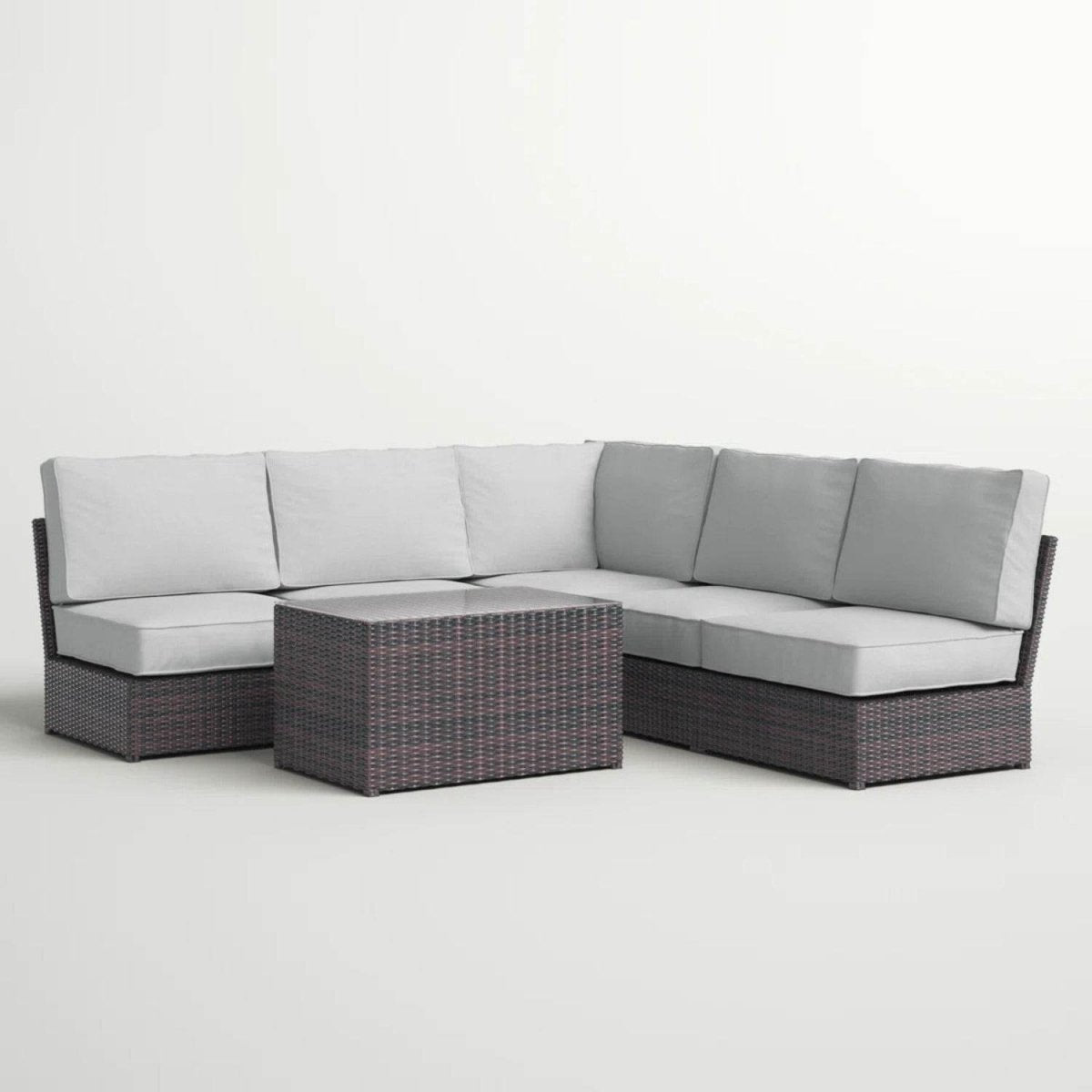6 - Piece Modular Outdoor Seating Set With Plush Cushions - Serenova - Omega Lifestyles