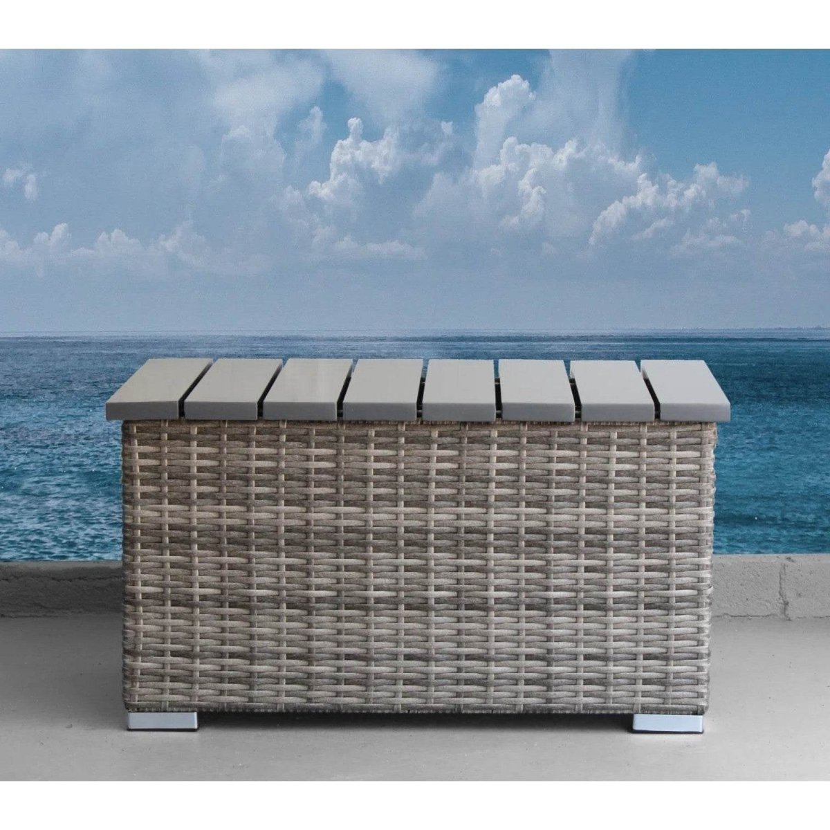 6 - Piece Outdoor Wicker Sectional Seating Set With Cushions - Serenova - Omega Lifestyles