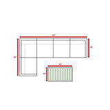 6 - Piece Outdoor Wicker Sectional Seating Set With Cushions - Serenova - Omega Lifestyles