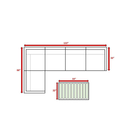 6 - Piece Outdoor Wicker Sectional Seating Set With Cushions - Serenova - Omega Lifestyles