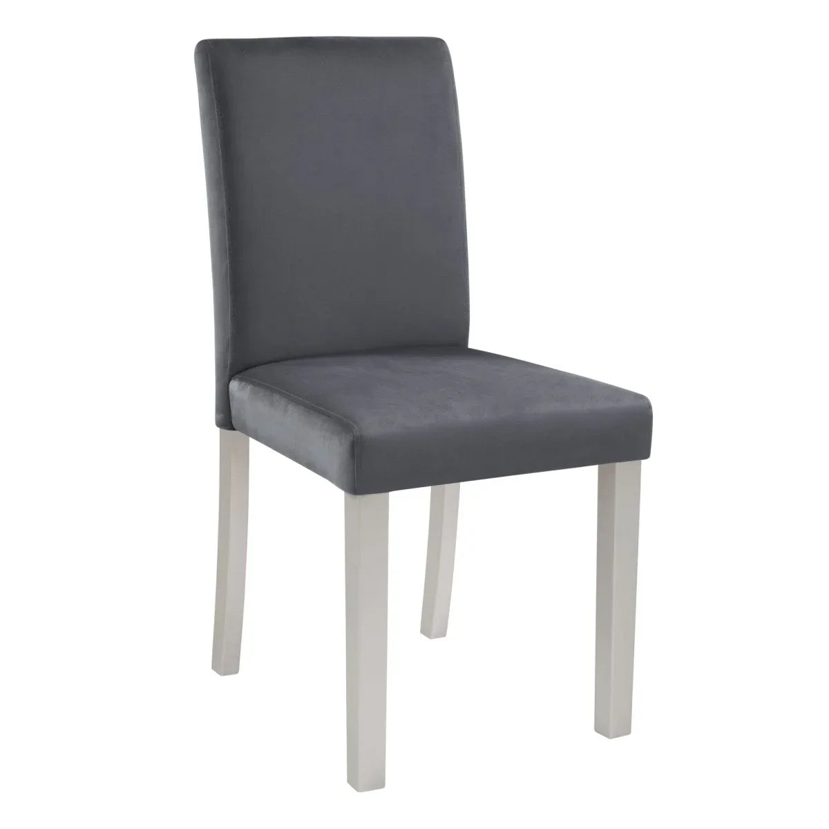 6-Piece Silver Grey Wooden Dining Table Set With Chairs - Omega Lifestyles