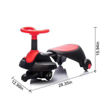 6V Kids Ride-On Electric Wiggle Car With Bluetooth - Omega Lifestyles