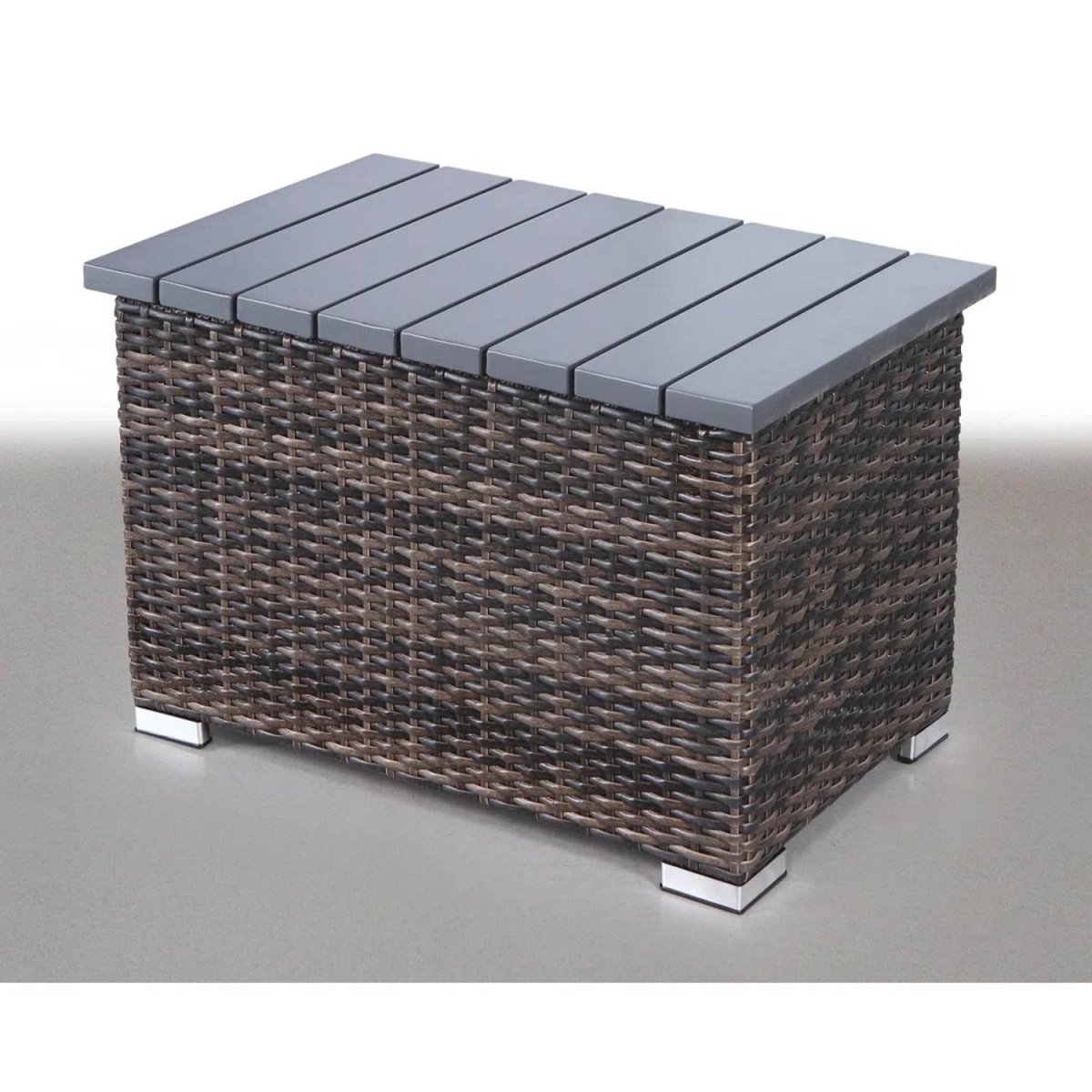 7 - Person Fully Assembled HDPE Wicker Outdoor Seating Group - Serenova - Omega Lifestyles