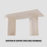 7-Piece Cream MDF Dining Table And Armless PU Chair Set - Omega Lifestyles