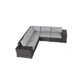 7 - Piece Fully Assembled Weather - Resistant Rattan Sectional Seating - Serenova - Omega Lifestyles