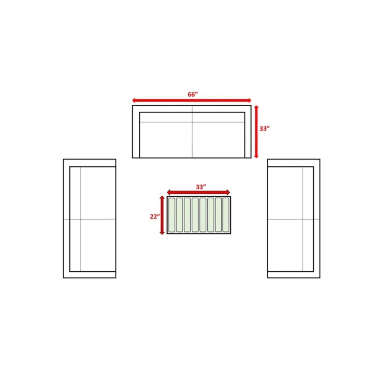 7 - Piece Fully Assembled Weather - Resistant Wicker Patio Sofa Set - Serenova - Omega Lifestyles