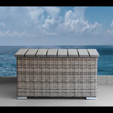 7 - Piece Fully Assembled Weather - Resistant Wicker Patio Sofa Set - Serenova - Omega Lifestyles