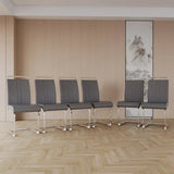 7-Piece Modern Cream MDF Dining Table And Chairs Set - Omega Lifestyles