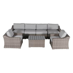 7-Piece Outdoor All-Weather Wicker Sectional Seating Group - Omega Lifestyles
