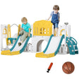 8 - in - 1 Toddler Slide Swing Set With Basketball Hoop - Serenova - Omega Lifestyles