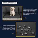 8-Piece Navy Blue PE Wicker Rattan Outdoor Furniture Set - Omega Lifestyles