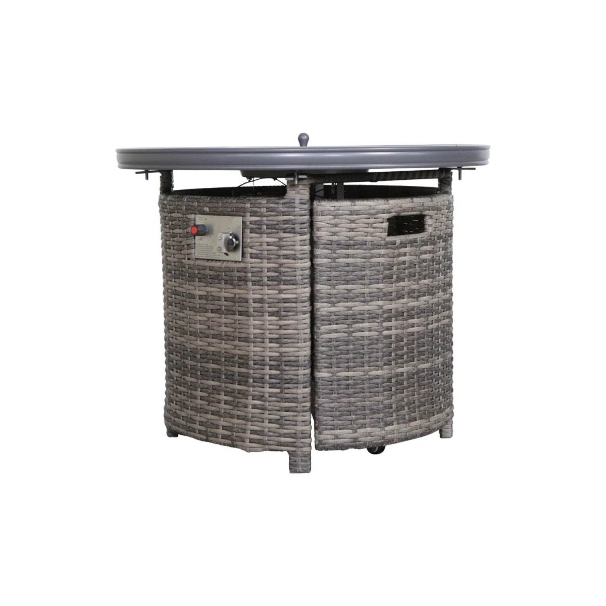 9 - Piece Outdoor Sectional Sofa Set With Cushions And Fire Pit - Serenova - Omega Lifestyles