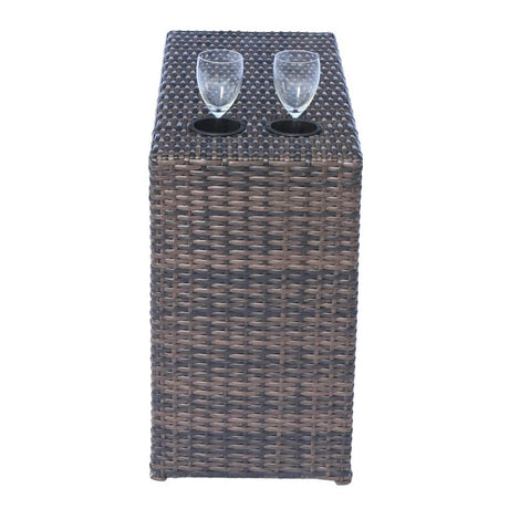 9 - Piece Outdoor Wicker Sofa Set With Cushions Fully Assembled - Serenova - Omega Lifestyles